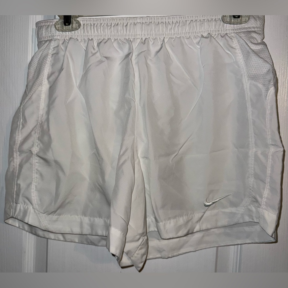 Nike Dri-Fit White Athletic Shorts Size S